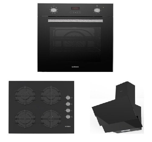 Gosso Aspendos Siyah Premium Ankastre Set