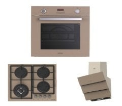 Gosso Truva Koyu Bej Premium Ankastre Set